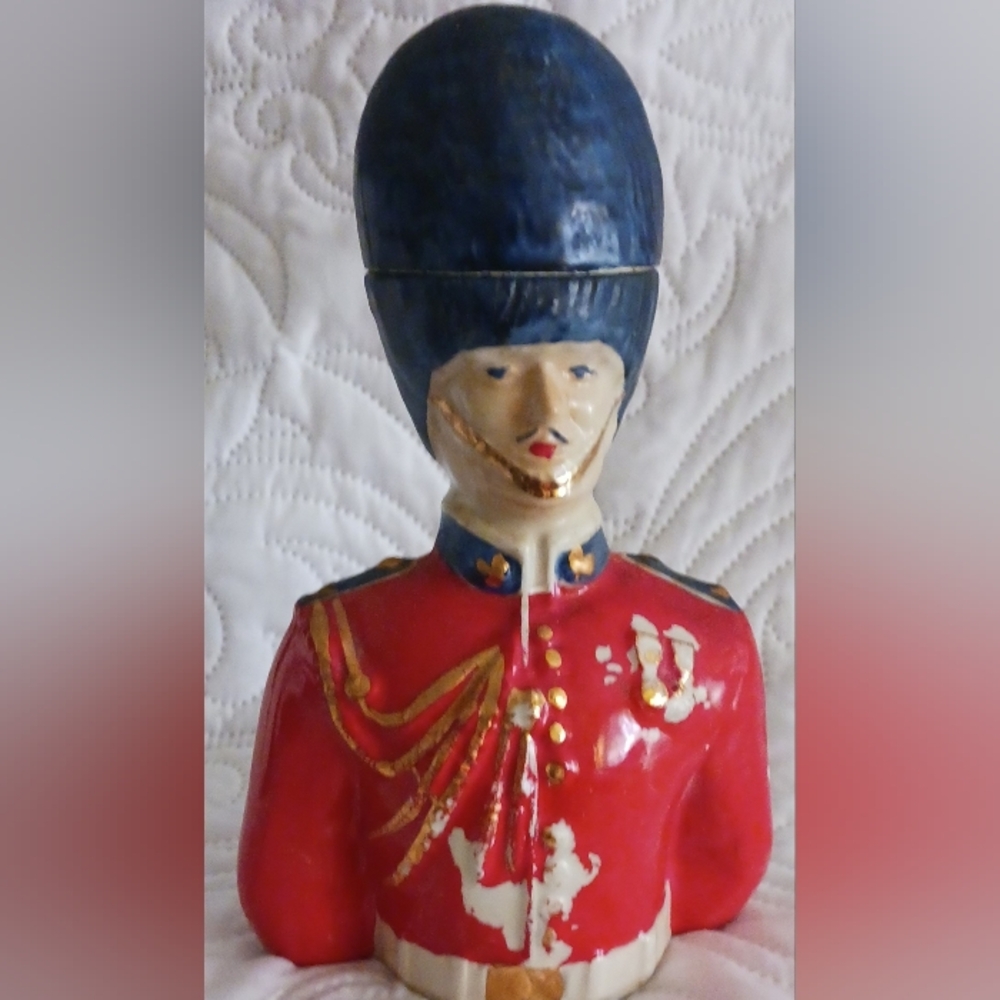 Vtg 70s Cologne Bottle Max Factor Soldier